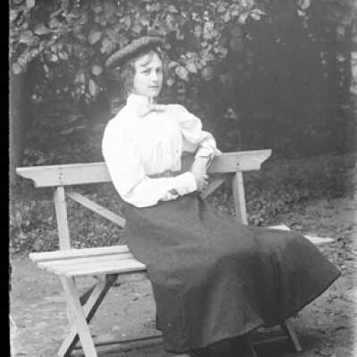 Negative, glass plate