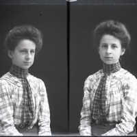 Negative, glass plate