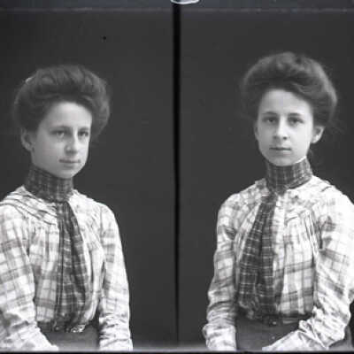 Negative, glass plate