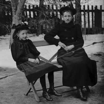 Negative, glass plate