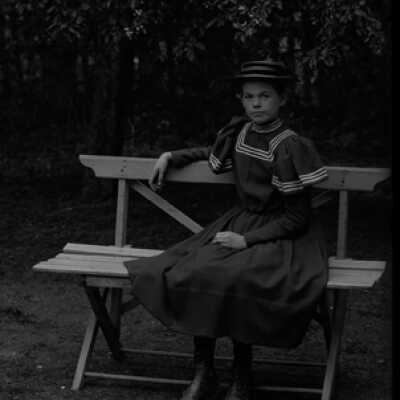 Negative, glass plate
