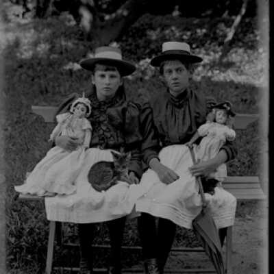 Negative, glass plate