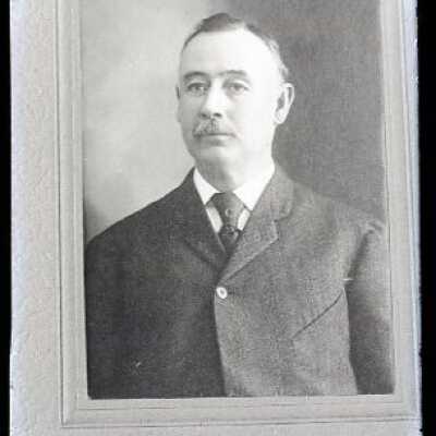 Negative, glass plate