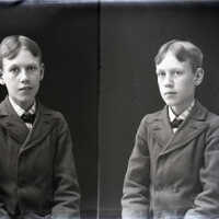 Negative, glass plate
