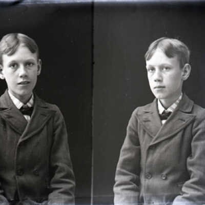 Negative, glass plate
