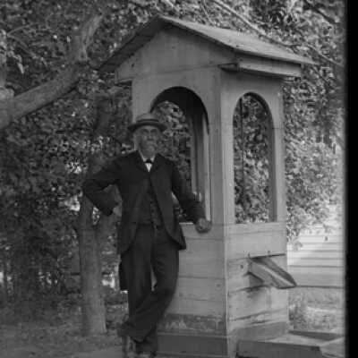 Negative, glass plate