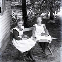 Negative, glass plate