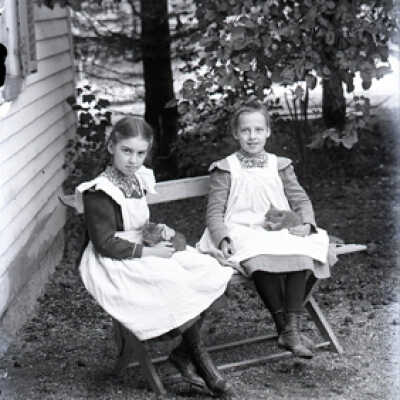 Negative, glass plate