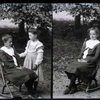 Negative, glass plate