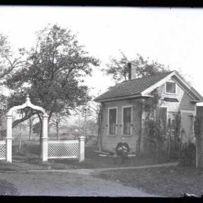 Negative, glass plate