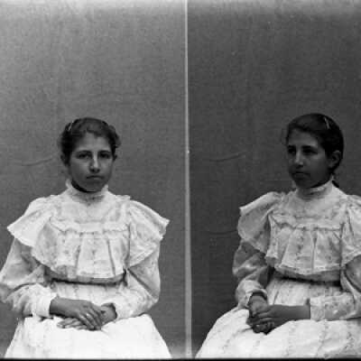 Negative, glass plate