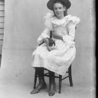 Negative, glass plate