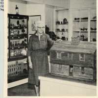 Mrs. Edward H. Osgood in the new Toy Room, November 13, 1967