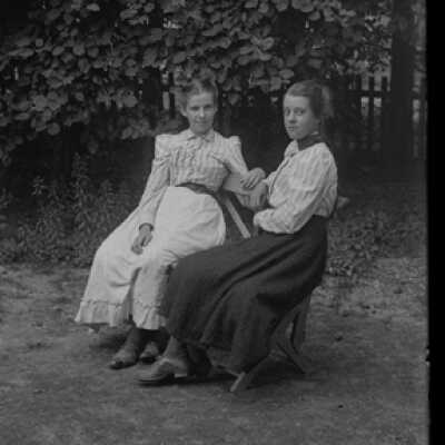 Negative, glass plate