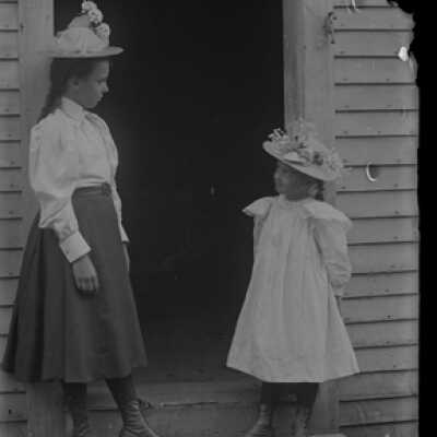 Negative, glass plate