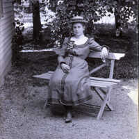 Negative, glass plate