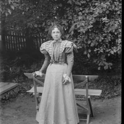 Negative, glass plate