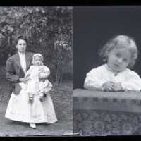 Negative, glass plate