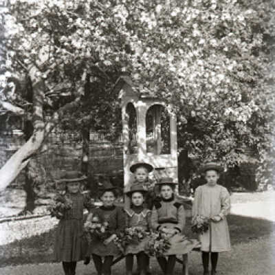 Negative, glass plate