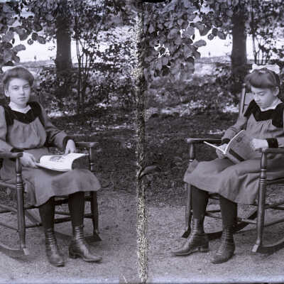 Negative, glass plate