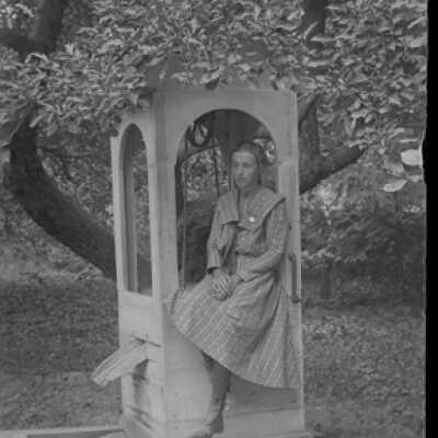Negative, glass plate