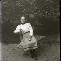 Negative, glass plate