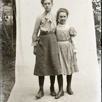 Negative, glass plate