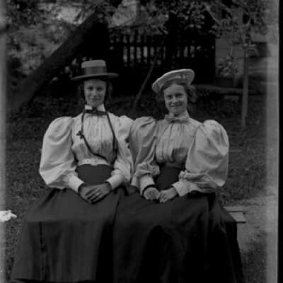 Negative, glass plate