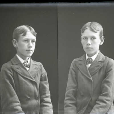 Negative, glass plate