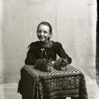 Negative, glass plate