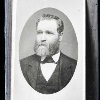 Negative, glass plate