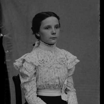 Negative, glass plate