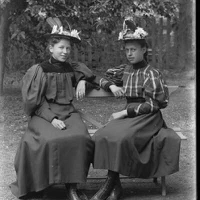 Negative, glass plate