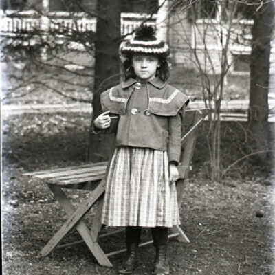Negative, glass plate