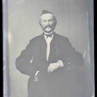 Negative, glass plate