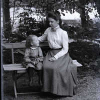 Negative, glass plate
