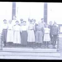 Negative, glass plate