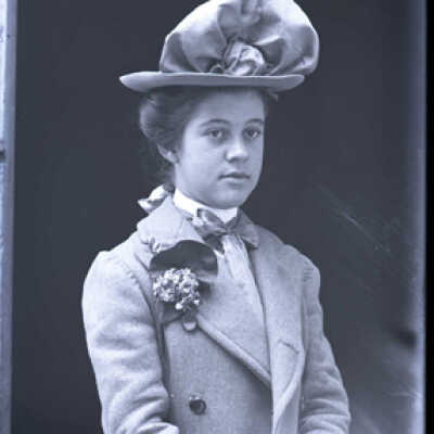 Negative, glass plate