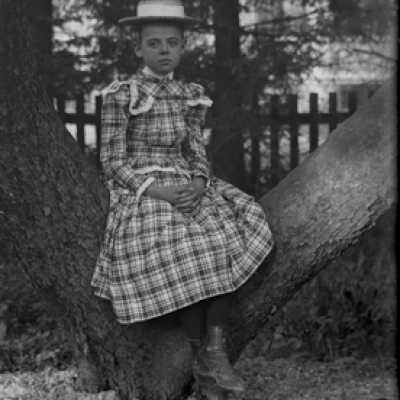 Negative, glass plate