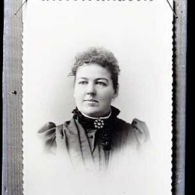Negative, glass plate