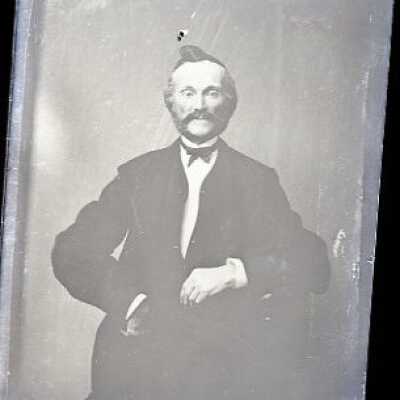 Negative, glass plate