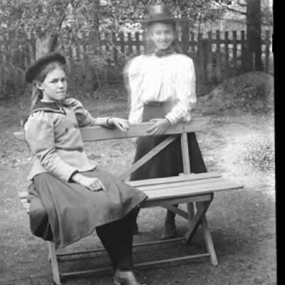 Negative, glass plate
