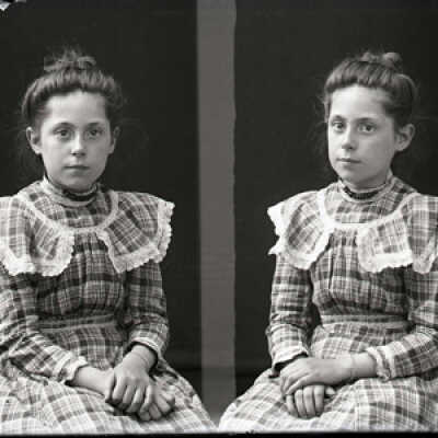 Negative, glass plate