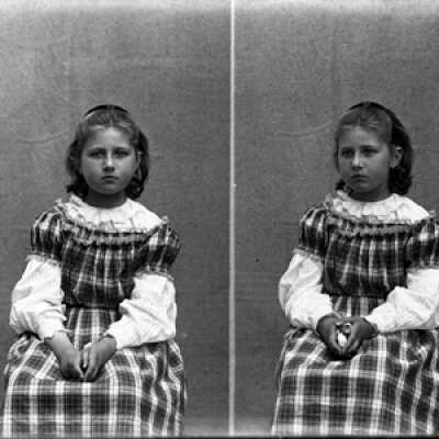 Negative, glass plate