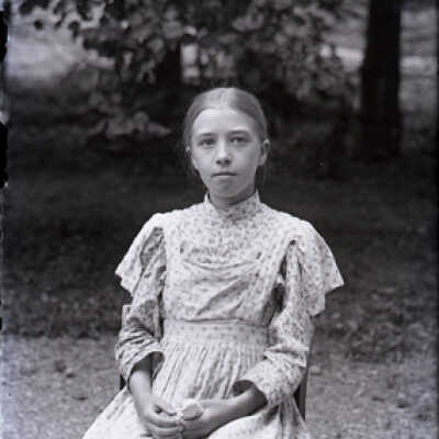 Negative, glass plate