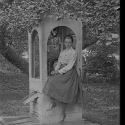 Negative, glass plate