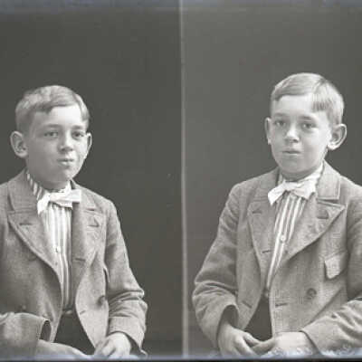 Negative, glass plate