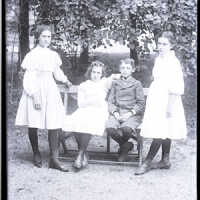 Negative, glass plate