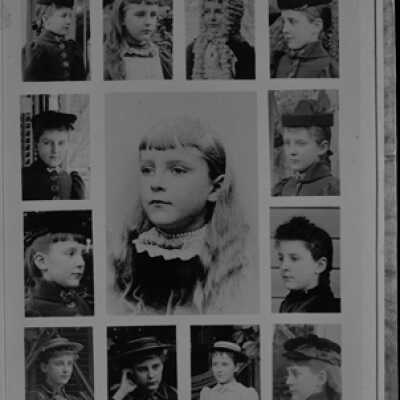 Negative, glass plate