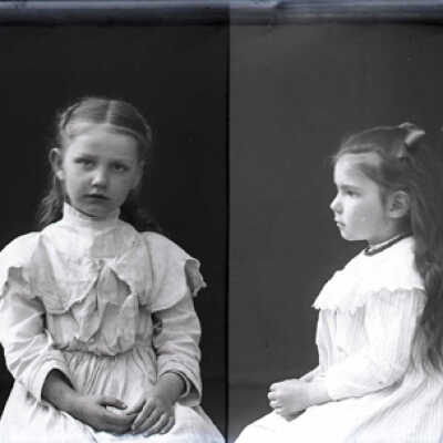 Negative, glass plate